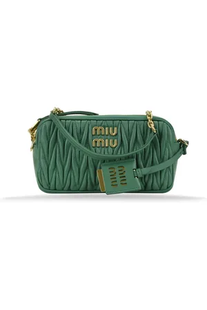 Miu Miu Cross Body Bags, female, , ONE SIZE, Leather Shoulder Bag with Zipper