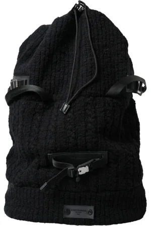 Dolce & Gabbana Backpacks, male, , ONE SIZE, Silver Wool Tricot Backpack Men