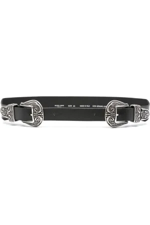 Golden Goose Belts, female, , 85 CM, Leather Belt with Double Buckle