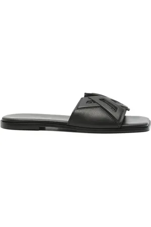 vic matiè Sliders, female, , 3 UK, Leather Sandals Square Open Toe