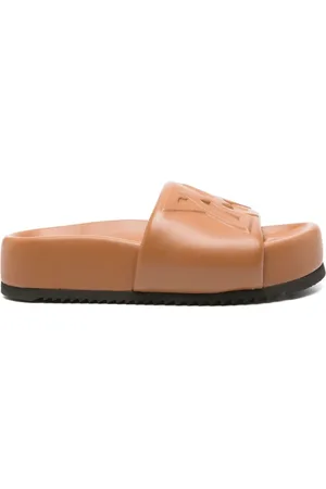 vic matiè Sliders, female, , 4 UK, Caramel Almond Toe Sandals