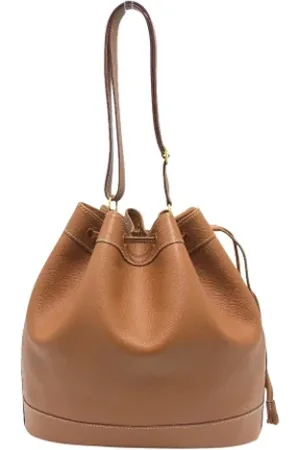 Hermès Pre-owned Bucket Bags, female, , ONE SIZE, Pre-owned Leather shoulder-bags