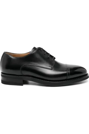 Bally Business Shoes, male, , 11 UK, Panelled Lace-Up Leather Shoes