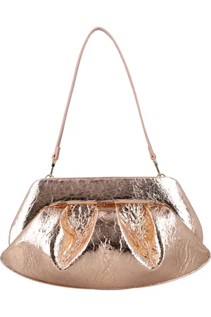 THEMOIRÈ Rose Gold Handbag with Pineapple Clutch