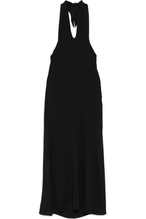 FEDERICA TOSI Maxi Dresses, female, , 2XS, Crepe Midi Dress with Neck Tie