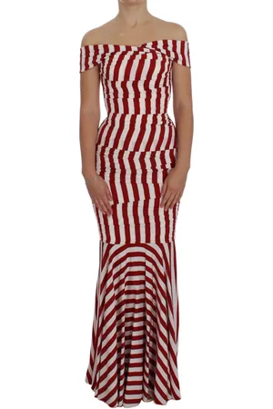 Dolce & Gabbana Statement White Silk Stretch Dress