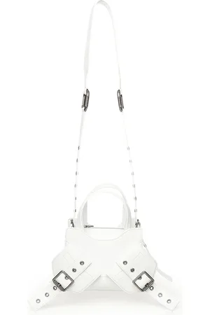 BIASIA Leather Shoulder Bag with Angled Pockets