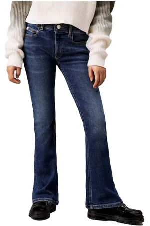 Calvin Klein Jeans, female, , 6 Y, Dark Denim Jeans with Flare
