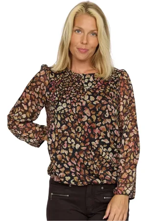 2-Biz Blouses, female, , XL, Animal Print Blouse