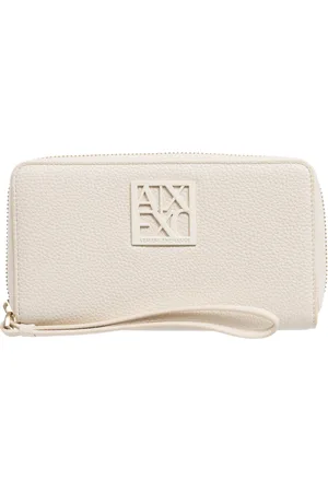 Armani Exchange Wallets & Cardholders, female, , ONE SIZE, Zip Closure Plain Wallet with Logo