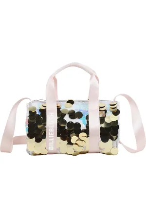 Billieblush Sequin Duffle Bag in White