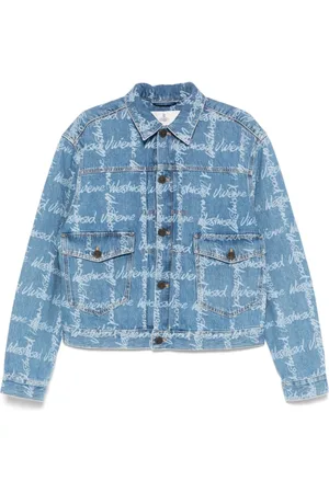 Vivienne Westwood Denim Jackets, male, , S, Button-Front Jacket with Pockets