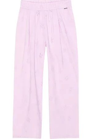 Molo Sweatpants, female, , 4 Y, Floral Print Alpine Glow Trousers