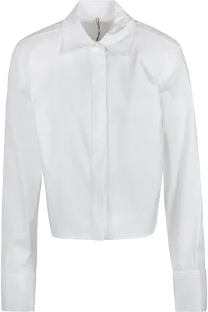 LIVIANA CONTI Shirts, female, , XS, Crop Poplin Shirt with Padded Straps