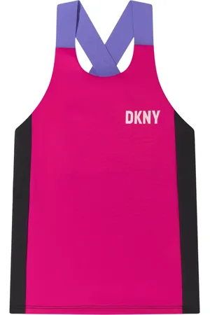 DKNY Sport Tops, female, , 16 Y, Chic Logo Print Sports Top