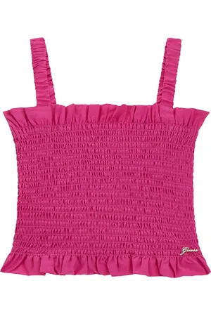 Guess Sleeveless Tops, female, , 14 Y, Ruched Tank Top for Girls