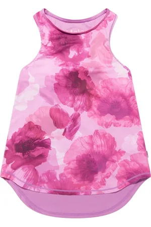 Molo Sleeveless Tops, female, , 13 Y, Floral Oriana Sports Vest Top