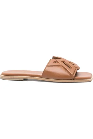 vic matiè Leather Square Toe Sandals