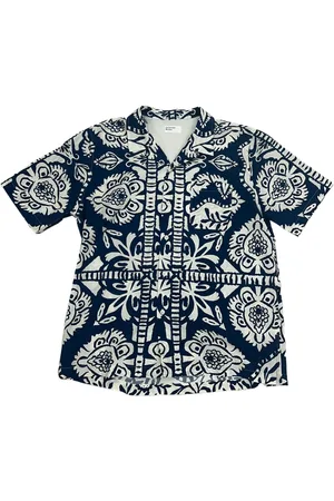 Universal Works Short Sleeve Shirts, male, , S, Classic Summer Short Sleeve Indigo Shirt