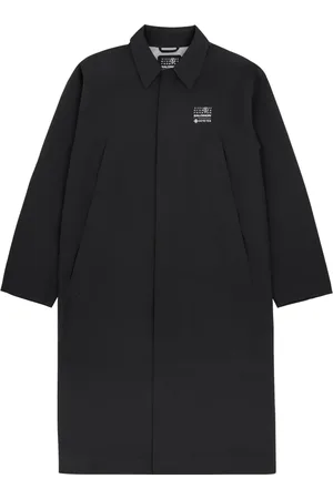 Maison Margiela Wool Trench Coat with Classic Collar