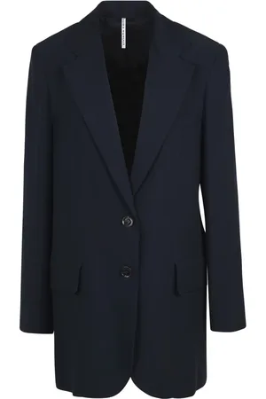 LIVIANA CONTI Draped Blazer with Revers Collar