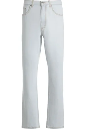 Bally Straight Jeans, male, , W30, Button Fly Trousers Contrast Stitching