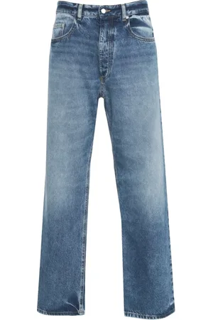 Icon Denim Distressed Wide Leg Jeans