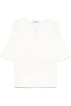 ALBERTO BIANI Ivory Shirts with Short Sleeves