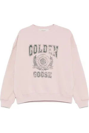 Golden Goose Sweatshirts, female, , M, Gray and Green Jumper
