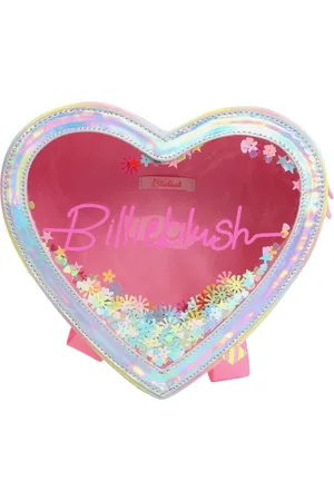 Billieblush Iridescent Confetti Heart Backpack in White