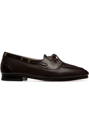 Bally Sailor Shoes, male, , 6 UK, Coffee Leather Flat Shoes