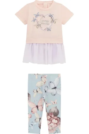 Guess Sets, female, , 2 Y, Pink Legging Set for Baby Girls