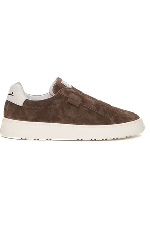 Voile blanche Sneakers, male, , 9 UK, Slip-On Trainers with White Rubber Sole