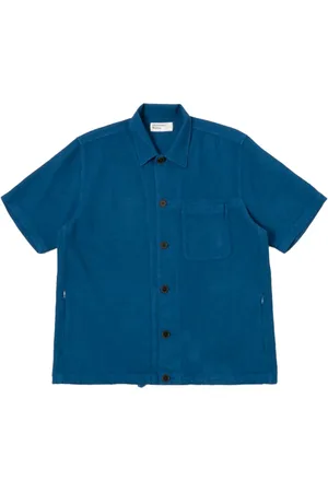 Universal Works Technical Navy Button-Up Shirt