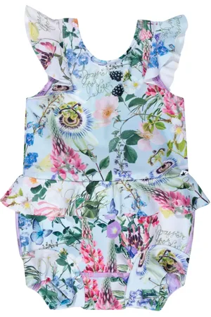 Molo Swimsuits, female, , 3 M, Floral Print Nandini Swimsuit Multicolour