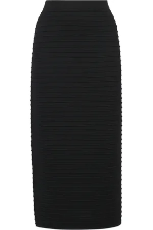 LIVIANA CONTI Embossed Knit Midi Skirt