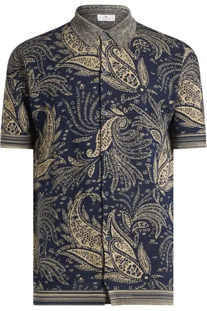 Etro Short Sleeve Shirts, male, , S, Jacquard Paisley Shirt