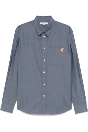 Maison Kitsuné Button-Up Shirt with Chest Pocket