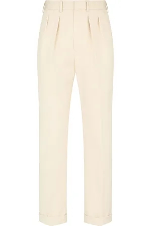 Tom Ford Straight Trousers, male, , W32, Bone Chino Trousers
