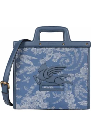 Etro Handbags, female, , ONE SIZE, Floral Jacquard Denim Handbag