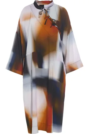 Bitte Kai Rand Midi Dresses, female, , M, Asymmetric Block Blur Dress Haru Model