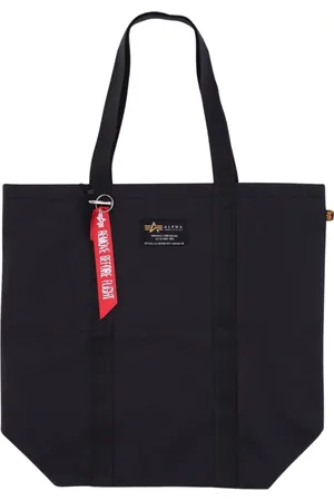 Alpha Industries Tote Bags, male, , ONE SIZE, Label Shopping Bag - Streetwear Collection