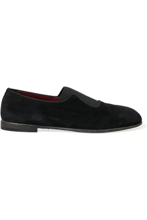 Dolce & Gabbana Loafers, male, , 7 UK, Elegant Velour Slip-On Loafers
