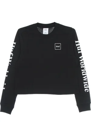 Huf Sweatshirts, female, , XS, Crop Tee - Streetwear Style