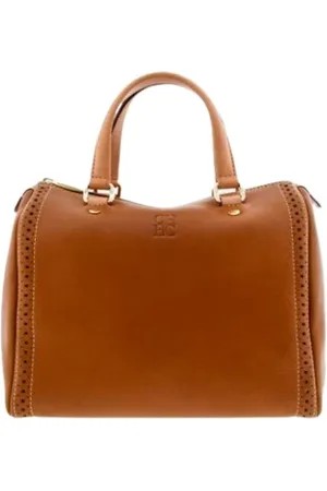 Carolina Herrera Handbags, female, , ONE SIZE, Andy 7 Camel Leather Handbag