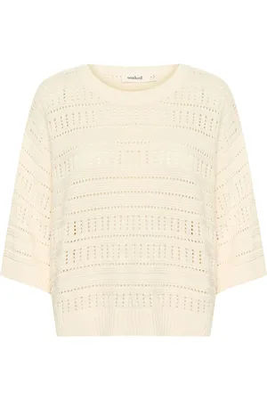 Soaked in Luxury Pearled Ivory Knit Pullover Slrava Rinna