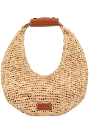 Staud Raffia Tote Bag Natural/Tan
