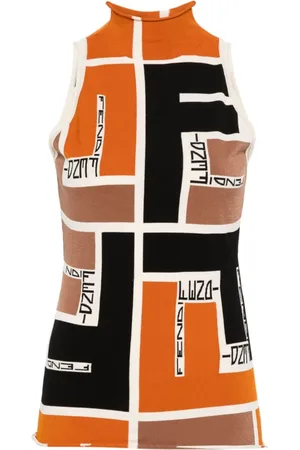 Fendi Knit Top with FF Puzzle Print