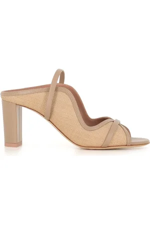 MALONE SOULIERS Heeled Mules, female, , 4 1/2 UK, Raffia Elastic Leather Sandal