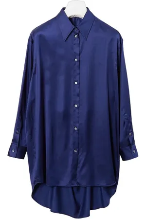 Maison Margiela Shirts, female, , 2XS, Casual Oversized Satin Blouse